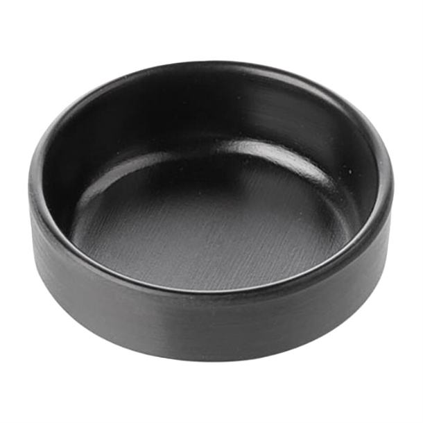 Coucou Dual Colour Round Sauce Dish 76mm - Black (40 Pack) Coucou Dual Colour Round Sauce Dish 76mm - Black (40 Pack)