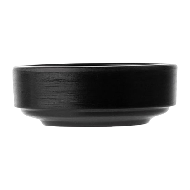 Coucou Dual Colour Round Sauce Dish 76mm - Black (40 Pack) Coucou Dual Colour Round Sauce Dish 76mm - Black (40 Pack)