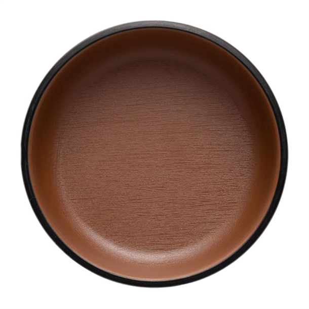 Coucou Dual Colour Round Sauce Dish 100mm - Brown & Black (20 Pack)