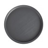 Coucou Dual Colour Round Edge Plate 270mm - Grey & Black (12 Pack)