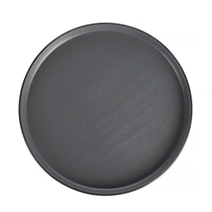 Coucou Dual Colour Round Edge Plate 270mm - Grey & Black (12 Pack)