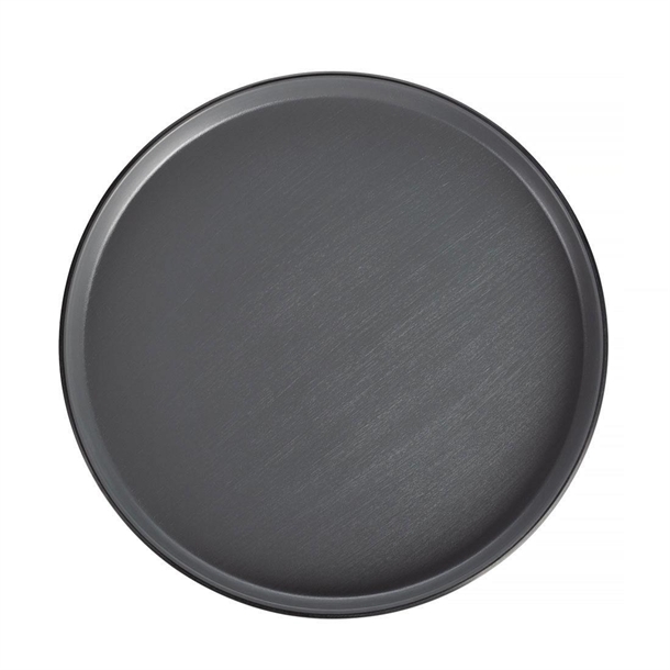 Coucou Dual Colour Round Edge Plate 270mm - Grey & Black (12 Pack)