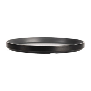 Coucou Dual Colour Round Edge Plate 270mm - Grey & Black (12 Pack)