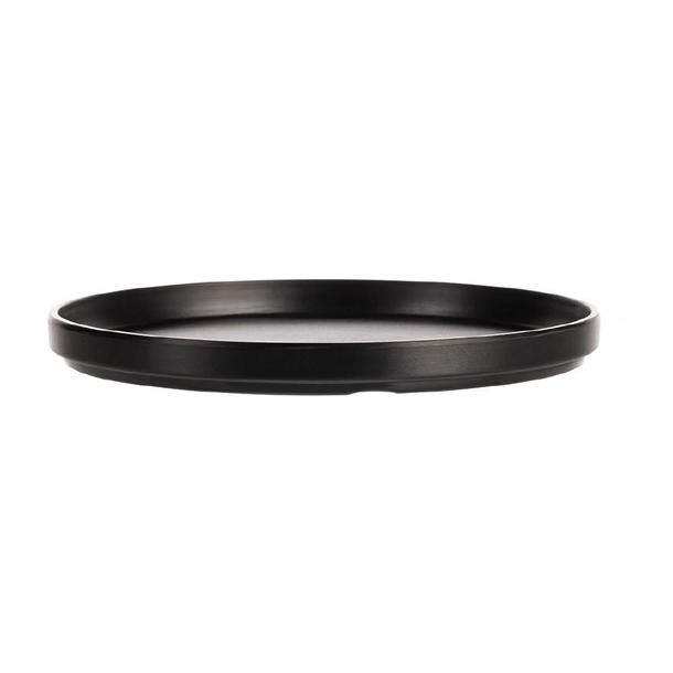 Coucou Dual Colour Round Edge Plate 270mm - Black & Black (12 Pack) Coucou Dual Colour Round Edge Plate 270mm - Black & Black (12 Pack)