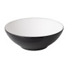 Coucou Dual Colour Round Bowl 187mm - White & Black (12 Pack) Coucou Dual Colour Round Bowl 187mm - White & Black (12 Pack)