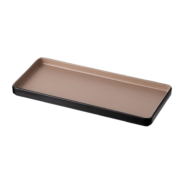 Coucou Dual Colour Rect. Plate 290x130mm - Beige & Black (12 Pack) Coucou Dual Colour Rect. Plate 290x130mm - Beige & Black (12 Pack)