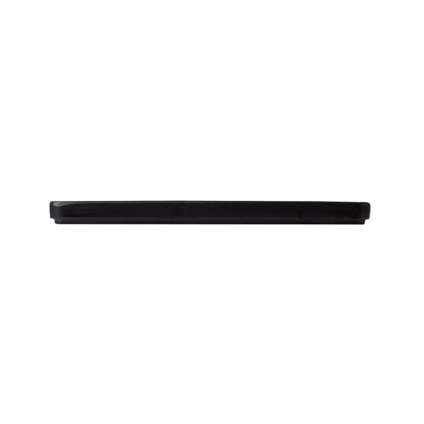 Coucou Dual Colour Rect. Plate 290x130mm - White & Black (12 Pack)