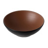 Coucou Dual Colour Round Bowl 187mm - Brown & Black (12 Pack) Coucou Dual Colour Round Bowl 187mm - Brown & Black (12 Pack)