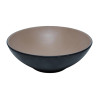 Coucou Dual Colour Round Bowl 187mm - Beige & Black (12 Pack) Coucou Dual Colour Round Bowl 187mm - Beige & Black (12 Pack)