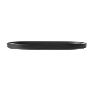 Coucou Dual Colour Oblong Plate 260x130mm - Black (12 Pack)