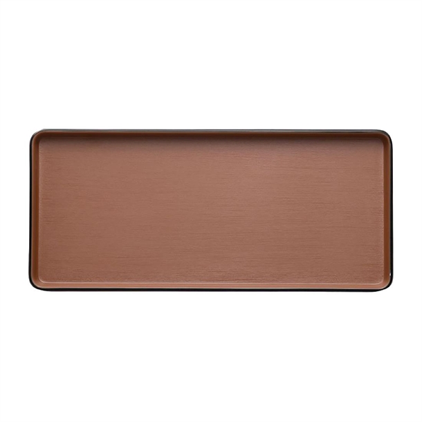 Coucou Dual Colour Rect. Plate 290x130mm - Brown & Black (12 Pack) Coucou Dual Colour Rect. Plate 290x130mm - Brown & Black (12 Pack)