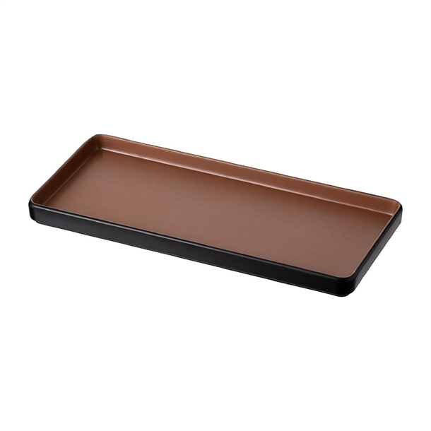 Coucou Dual Colour Rect. Plate 290x130mm - Brown & Black (12 Pack) Coucou Dual Colour Rect. Plate 290x130mm - Brown & Black (12 Pack)