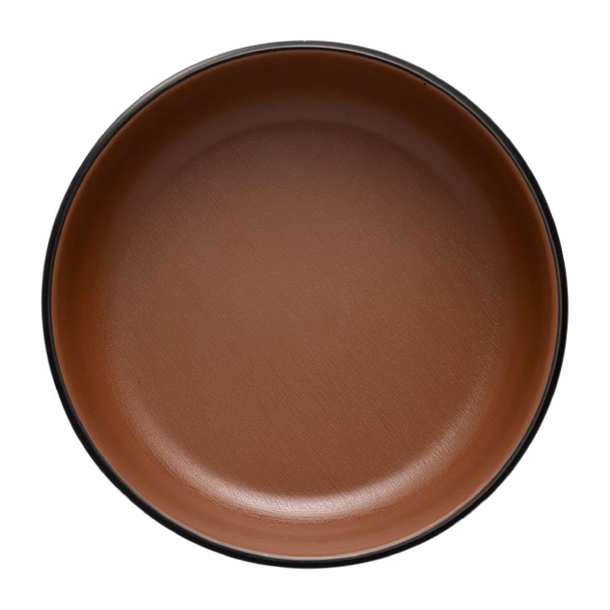 Coucou Dual Colour Round Sauce Dish 155mm - Brown & Black (12 Pack) Coucou Dual Colour Round Sauce Dish 155mm - Brown & Black (12 Pack)