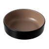 Coucou Dual Colour Round Sauce Dish 155mm - Beige & Black (12 Pack)