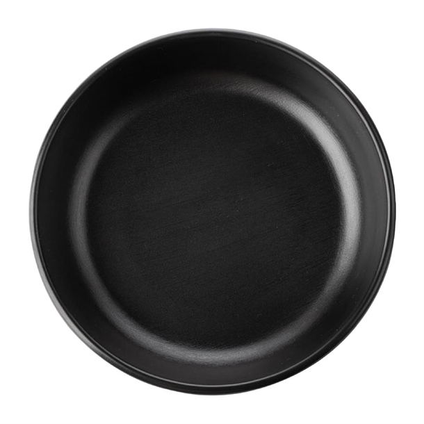 Coucou Dual Colour Round Sauce Dish 155mm - Black (12 Pack)