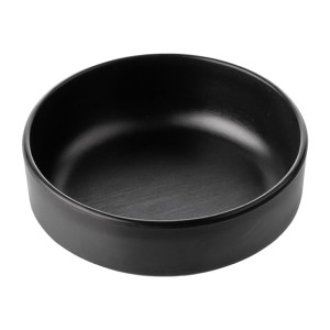 Coucou Dual Colour Round Sauce Dish 155mm - Black (12 Pack)