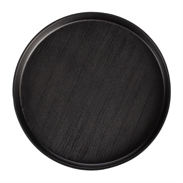 Coucou Dual Colour Round Edge Plate 200mm - Black & Black (12 Pack) Coucou Dual Colour Round Edge Plate 200mm - Black & Black (12 Pack)
