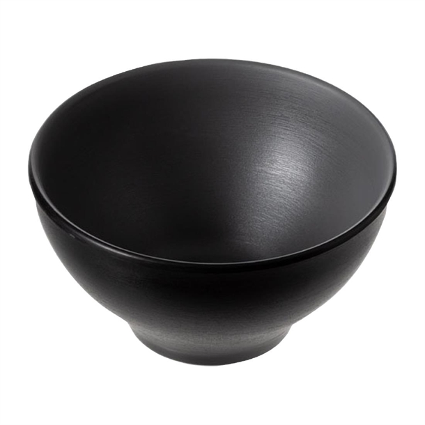 Coucou Dual Colour Round Bowl 110mm - Grey & Black (24 Pack)