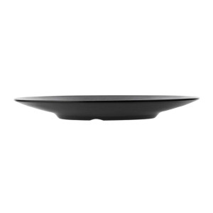 Coucou Dual Colour Round Plate 300mm - Black (12 Pack)