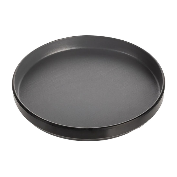 Coucou Dual Colour Round Edge Plate 200mm - Grey & Black (12 Pack) Coucou Dual Colour Round Edge Plate 200mm - Grey & Black (12 Pack)