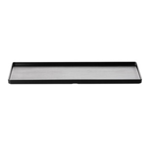Coucou Dual Colour Rect. Plate 500x180mm - Black (9 Pack)