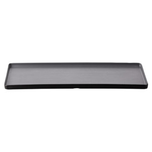 Coucou Dual Colour Rect. Plate 500x180mm - Grey & Black (9 Pack)