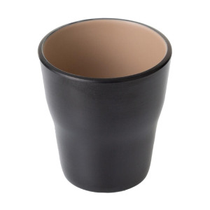 Coucou Dual Colour Tumbler 260ml - Beige & Black (12 Pack)