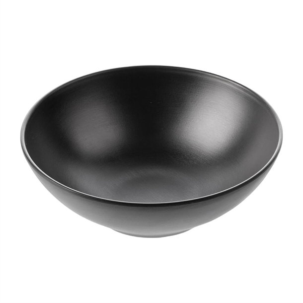Coucou Dual Colour Round Bowl 210mm - Black (9 Pack) Coucou Dual Colour Round Bowl 210mm - Black (9 Pack)