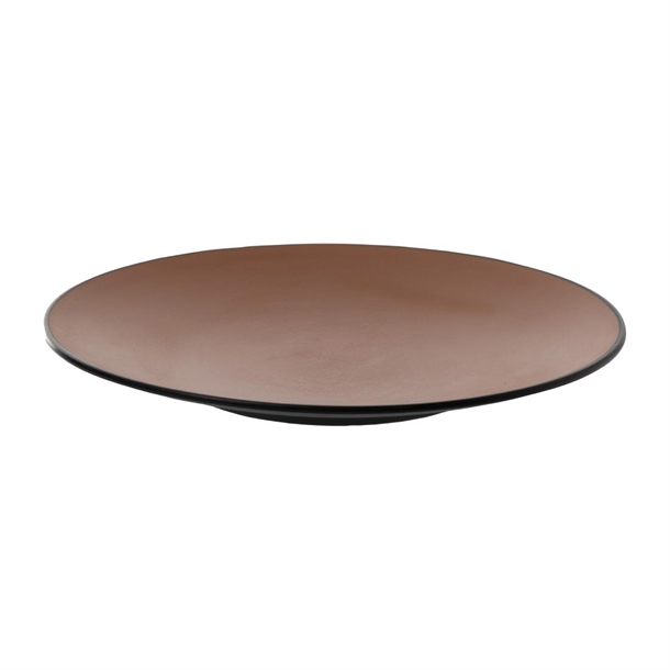 Coucou Dual Colour Round Plate 250mm - Brown & Black (9 Pack) Coucou Dual Colour Round Plate 250mm - Brown & Black (9 Pack)