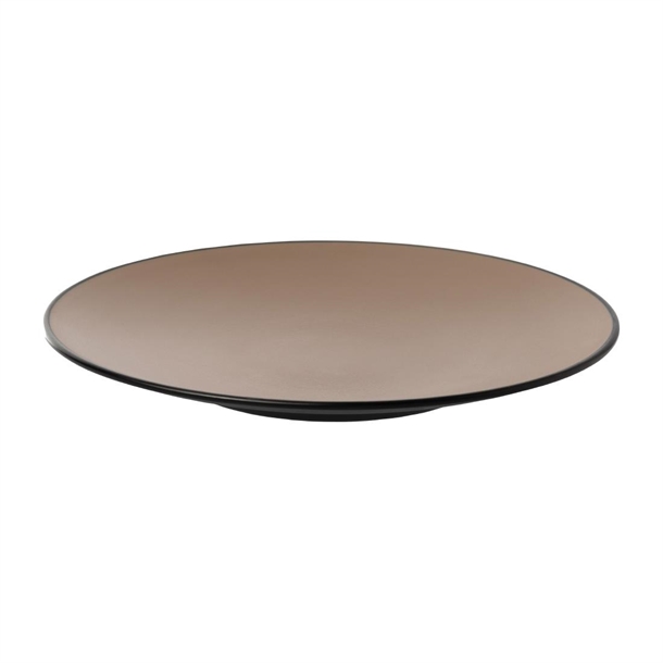 Coucou Dual Colour Round Plate 250mm - Beige & Black (9 Pack) Coucou Dual Colour Round Plate 250mm - Beige & Black (9 Pack)