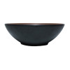 Coucou Dual Colour Round Bowl 210mm - Brown & Black (9 Pack)
