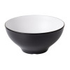 Coucou Dual Colour Round Bowl 210mm - White & Black (12 Pack) Coucou Dual Colour Round Bowl 210mm - White & Black (12 Pack)