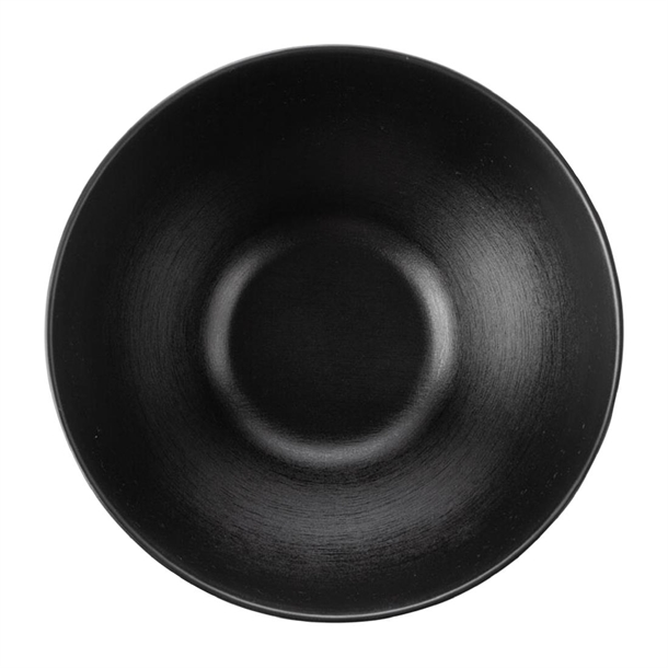 Coucou Dual Colour Round Bowl 210mm - Black (12 Pack) Coucou Dual Colour Round Bowl 210mm - Black (12 Pack)