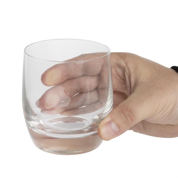 Olympia Verona Crystal Rocks Tumblers 280ml (6 Pack) Olympia Verona Crystal Rocks Tumblers 280ml (6 Pack)