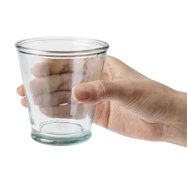 Olympia Recycled Glass Conical Tumblers 220ml (6 Pack) Olympia Recycled Glass Conical Tumblers 220ml (6 Pack)