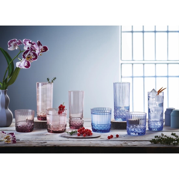 Bormioli Rocco America'20s Rocks Glasses 300ml Lilac Rose (6 Pack)