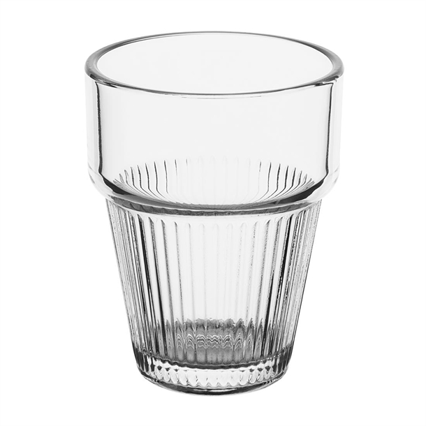 Olympia Ridged Stacking Tumblers 150ml (6 pack) Olympia Ridged Stacking Tumblers 150ml (6 pack)