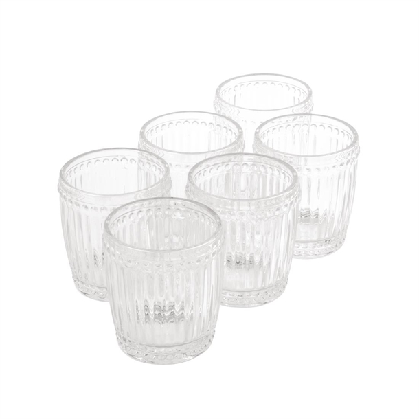 Olympia Baroque Whiskey Glasses Clear 325ml (6 Pack) Olympia Baroque Whiskey Glasses Clear 325ml (6 Pack)