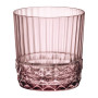 Bormioli Rocco America 1920s Double Old Fashioned Glasses 370ml Lilac Rose (36 Pack)
