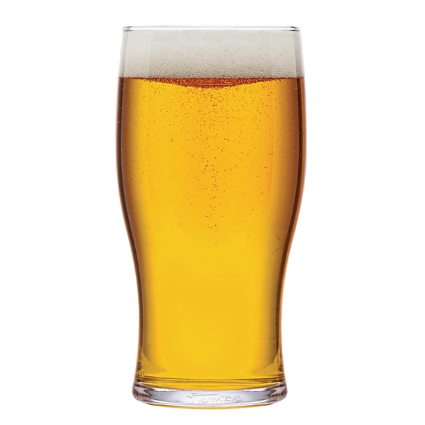 Arcoroc Tulip Nucleated Beer Glasses 570ml (24 Pack)