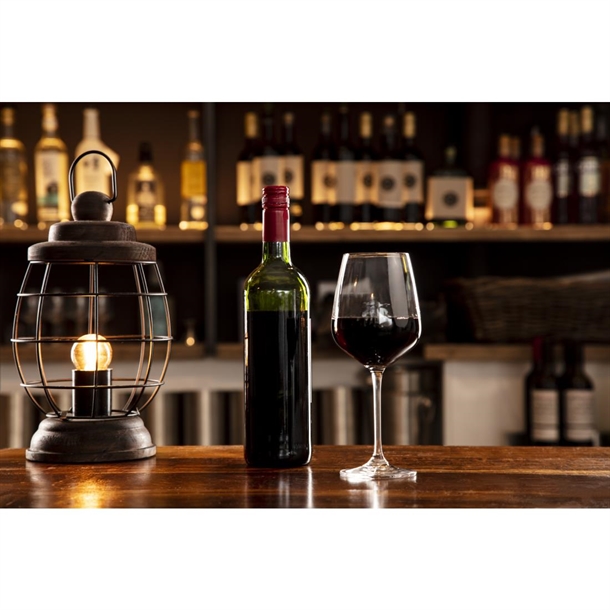 Olympia Chime Crystal Wine Glasses 495ml (6 Pack)