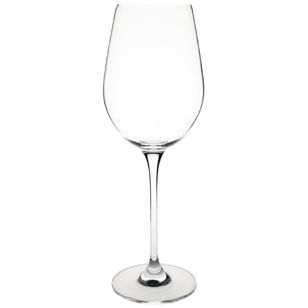 Olympia Campana One Piece Crystal Wine Glasses 380ml (6 Pack)