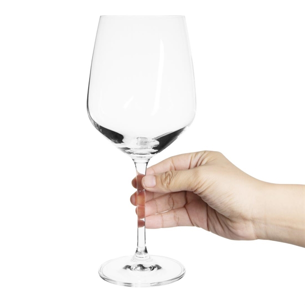 Olympia Chime Crystal Wine Glasses 620ml (6 Pack)