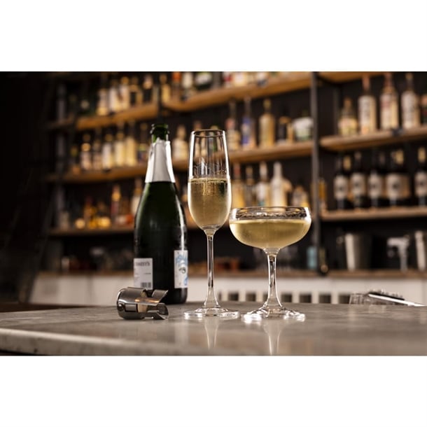 Olympia Bar Collection Crystal Champagne Glasses 200ml (6 Pack) Olympia Bar Collection Crystal Champagne Glasses 200ml (6 Pack)