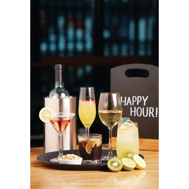 Olympia Chime Champagne Glasses 225ml (6 Pack)