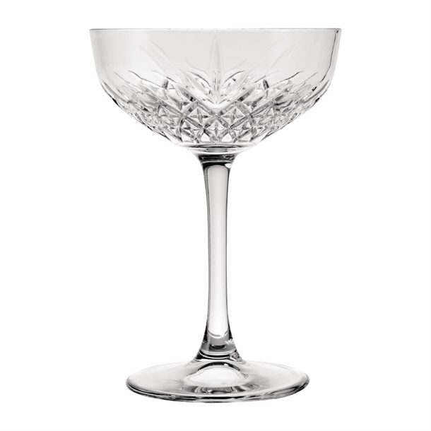 Pasabahce Timeless Champagne Glass Saucers - 270ml (Pack 12)