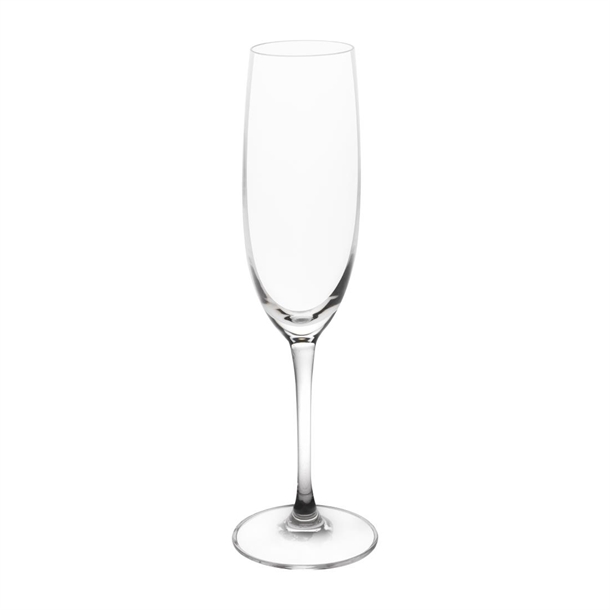 Olympia Novello Crystal Champagne Flutes 180ml (6 pack)