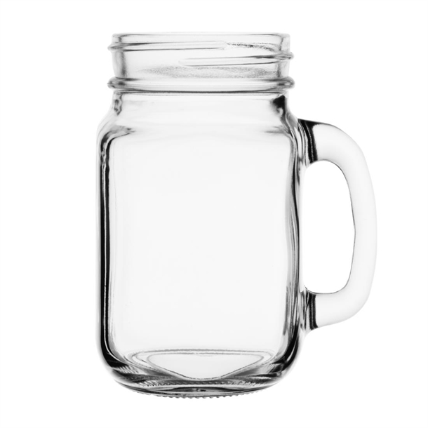 Olympia Handled Mason Jar Glasses 470ml (12 Pack) Olympia Handled Mason Jar Glasses 470ml (12 Pack)