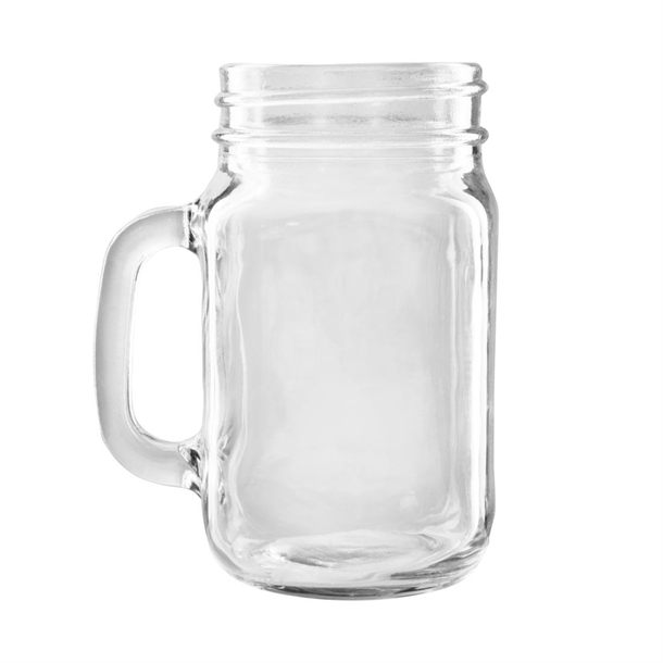 Olympia Handled Mason Jar Glasses 470ml (12 Pack) Olympia Handled Mason Jar Glasses 470ml (12 Pack)