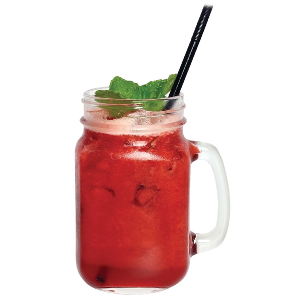 Olympia Handled Mason Jar Glasses 470ml (12 Pack) Olympia Handled Mason Jar Glasses 470ml (12 Pack)